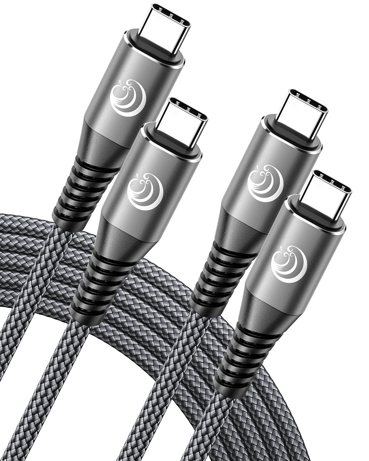 Aioneus USB C to USB C Cable [3 Pack 3/6/10FT] Type C Charging Cord 60W Fast C to C Charger Cable Compatible with iPhone 16/15/MacBook/Samsung Galaxy, Gray