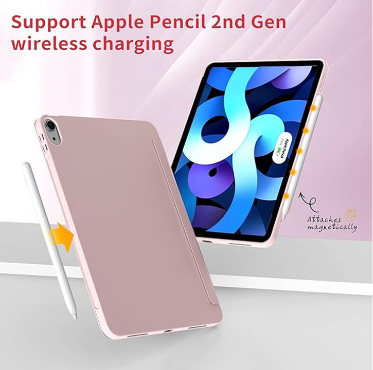 Aioneus iPad Case Compatible with iPad (A16) 11th Generation 11 Inch (2025), iPad 10th Generation 10.9 Inch (2022), with Auto Wake/Sleep, Tri-fold Stand Smart Case, Light Blue/purple/Pink