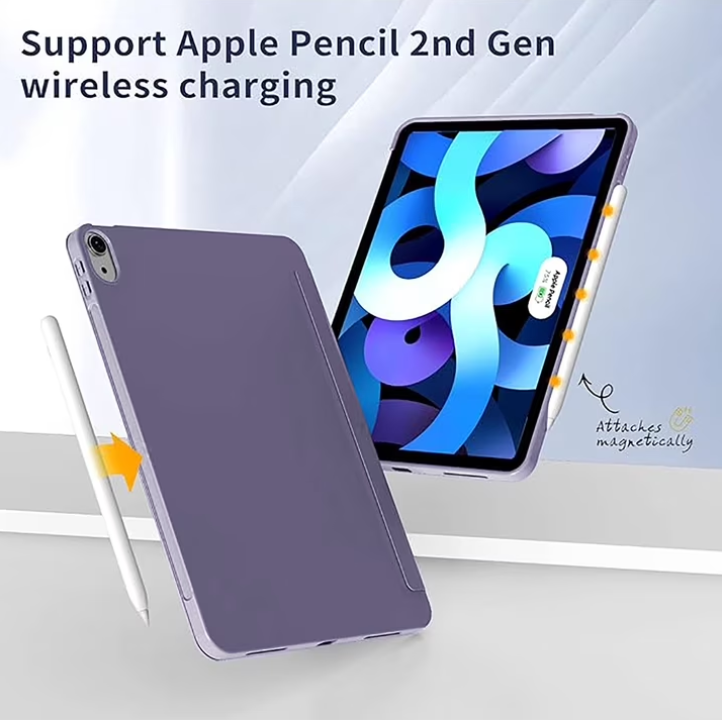 Aioneus iPad Case Compatible with iPad (A16) 11th Generation 11 Inch (2025), iPad 10th Generation 10.9 Inch (2022), with Auto Wake/Sleep, Tri-fold Stand Smart Case, Light Blue/purple/Pink