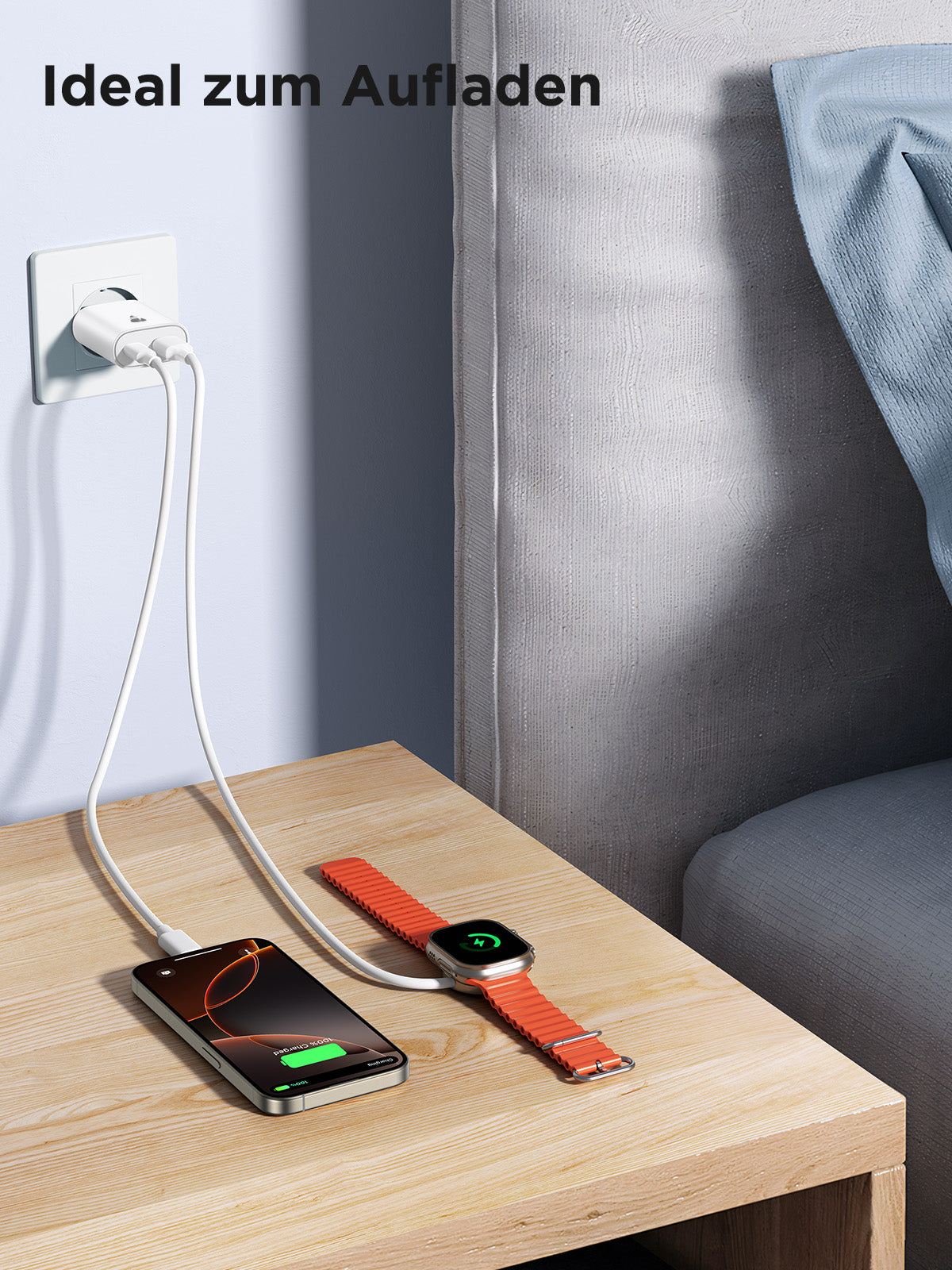 USB-C Charger, 2-Pack 20W Fast Charger with Dual Ports (USB-C & USB-A), PD 3.0 Power Adapter for iPhone & Samsung, Multi-Port Fast Charger
